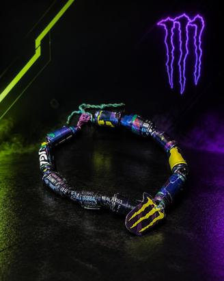 Bracciale Monster Energy Blu Fatto a Mano