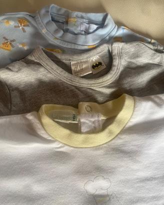 3 tutine 6 mesi 68 cm cotone