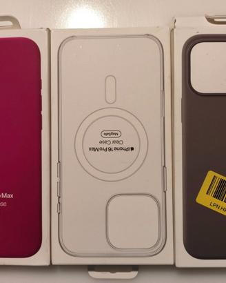 Lotto 3 cover iPhone 16 Pro Max