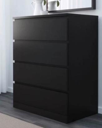 Cassettiera IKEA Malm wengé 4 cassetti