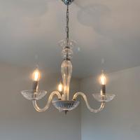 Lampadario in vetro soffiato