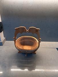 Porta frutta in legno