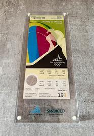 Torino 2006 Olimpiadi biglietto Hockey in display