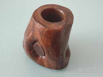 Antico Portamatite da Scrivania in Legno Vintage