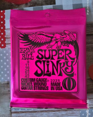 Corde per chitarra elettrica Ernie Ball 09.42