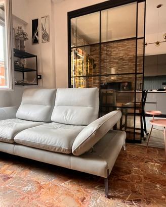 Divano sospeso  in vera pelle 3 posti