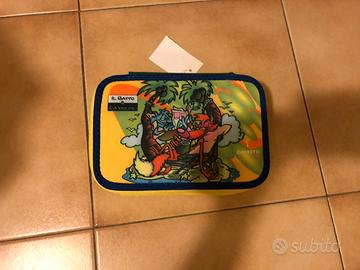 Astuccio bambini 3 zip scomparti nuovo Carretti