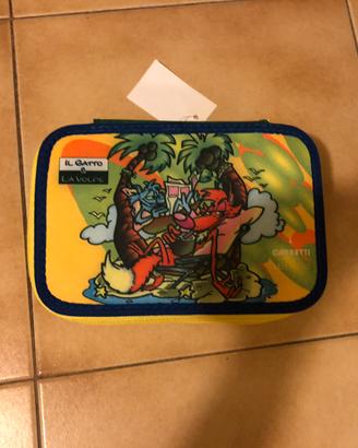 Astuccio bambini 3 zip scomparti nuovo Carretti