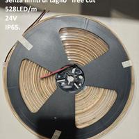 10 metri STRISCIA LED COB 12W/m 528LED/m 24V IP65
