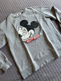 Felpa Disney Mickey Mouse grigia uomo