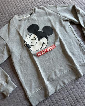 Felpa Disney Mickey Mouse grigia uomo