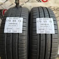 2 PNEUMATICI 175/55 R15 IMPERIAL ESTIVE 90%
