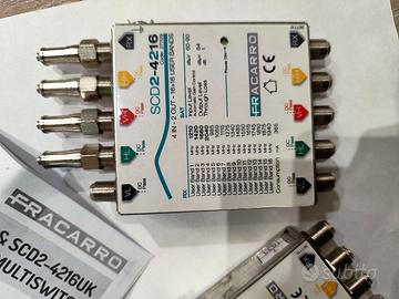 DCSS  satellite SCR switch SCD2 Fracarro SKY