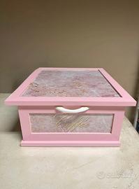 PORTACIALDE/CAPSULE EFFETTO MARMO COLORE ROSA