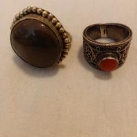 N.2 anelli vintage anni 60/70 regolabili