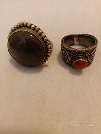 N.2 anelli vintage anni 60/70 regolabili