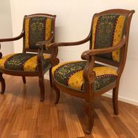 Coppia antiche poltrone Francia XIX secolo