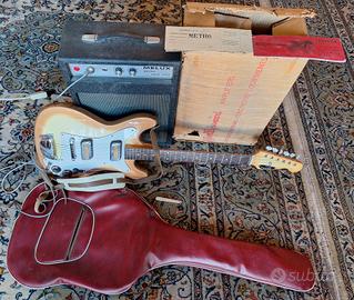 Chitarra Meazzi Lovely e ampli Hollywood anni ’60