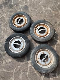 gomme e cerchi Fiat 500 d'epoca