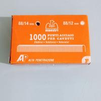 Scatola 1000 punti cavetti maestri 88/14 mm per ca