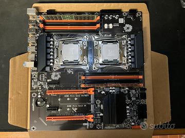 Scheda madre + doppio processore + 64gb ram