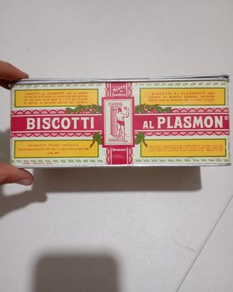 scatola in latta vintage Biscotti al plasmon 