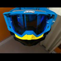 Maschera Cross Just1 Iris Pulsar blu-giallo