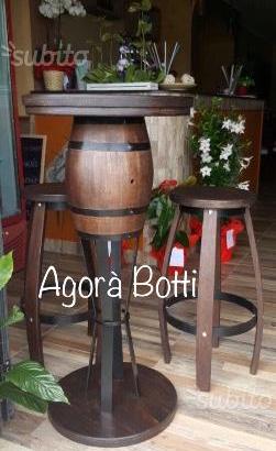 Botte Set Tavolo Aperitivo e sgabelli