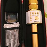 Microfono Wireless marca Bonaok colore Oro nuovo