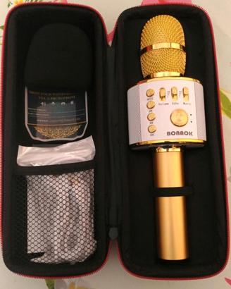 Microfono Wireless marca Bonaok colore Oro nuovo