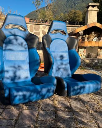 Coppia sedili sportivi reclinabili