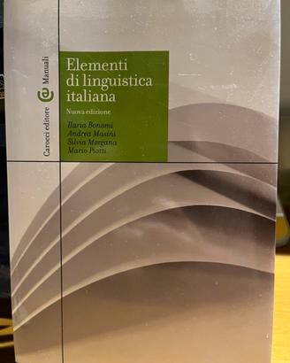 Libro “Elementi di linguistica italiana”