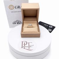 Anello Solitario Moissanite 1 CT-Argento 925/Oro
