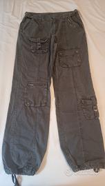 pantalone cargo ragazza taglia M grigio