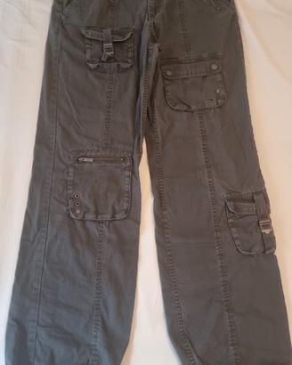 pantalone cargo ragazza taglia M grigio