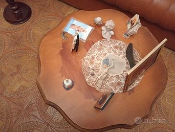 Tavolino da salotto anni 70, in noce