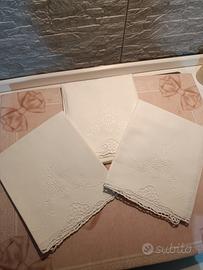 Tris asciugamani in lino