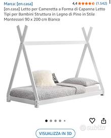 Letto 200x90 con materasso