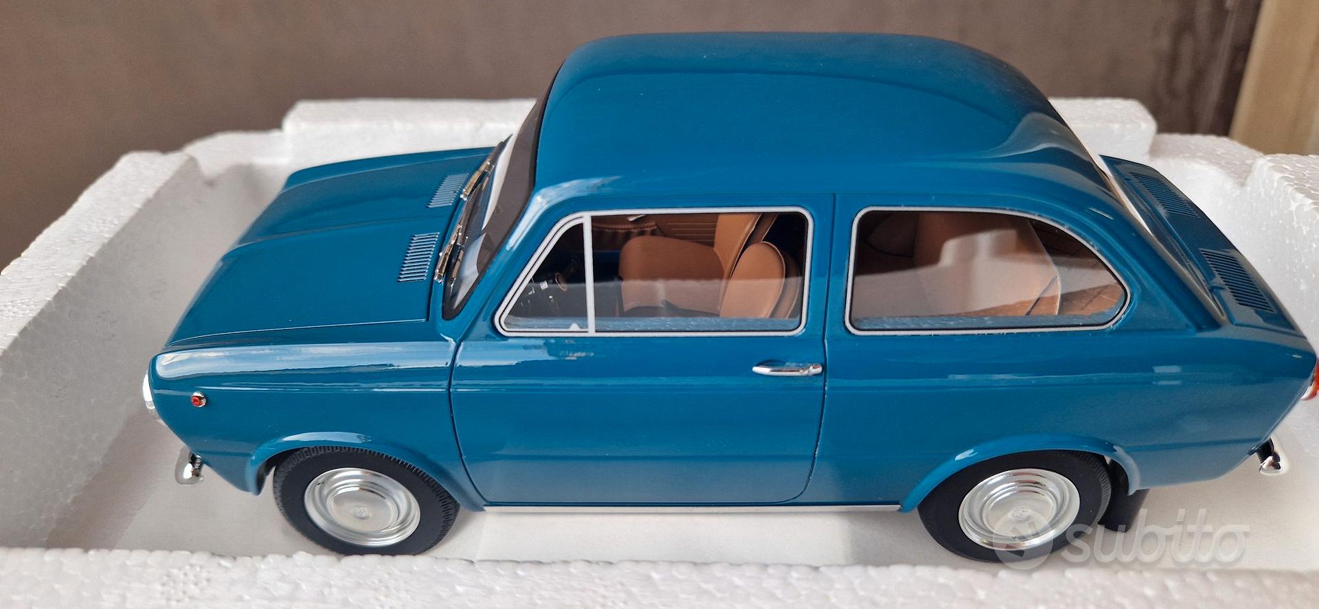 Laudoracing-Models 1/18 Fiat 850 Berlina 1964 - Résine Bleue - Prototype LM145C