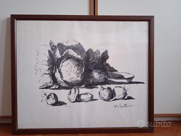 Disegno a carboncino di Aldo Vanotto