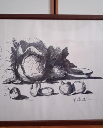 Disegno a carboncino di Aldo Vanotto