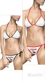 Bikini “Cherry” donna – nuovo, stampa ciliegia