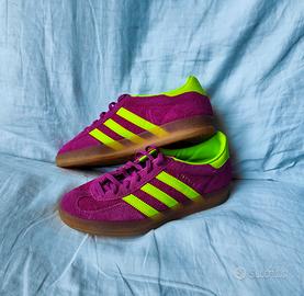 Adidas Gazelle Indoor Shock Viola Gialle 36