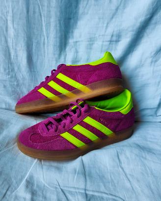 Adidas Gazelle Indoor Shock Viola Gialle 36
