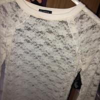 Maglietta trasparente merletto