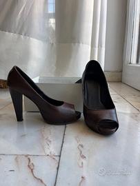 Scarpe alte misura 36 con plateau