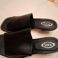Tods donna ciabatte nuove in pelle originale 