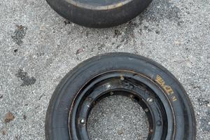 Distanziali per ape e gomme PMT Slick 110/80 R10!