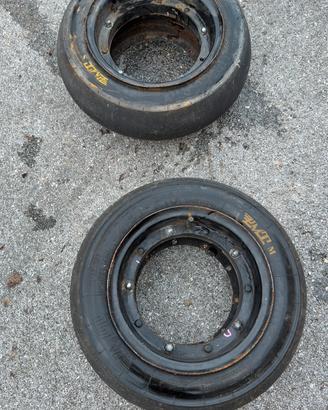 Distanziali per ape e gomme PMT Slick 110/80 R10!