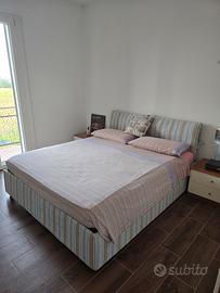 LETTO MATRIMONIALE CONTENITORE + MATERASSO